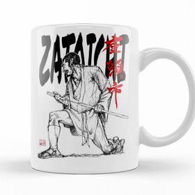 Baskı Dükkanı KB12256 Zatoichi The Blind Swordsman Porselen Kupa Bardak