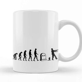 Baskı Dükkanı KB12264 Zombie Evolution Porselen Kupa Bardak