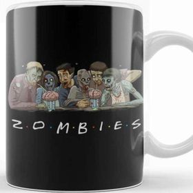Baskı Dükkanı KB12265 Zombie Friends Porselen Kupa Bardak