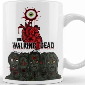 Baskı Dükkanı KB12266 Zombie Love Porselen Kupa Bardak