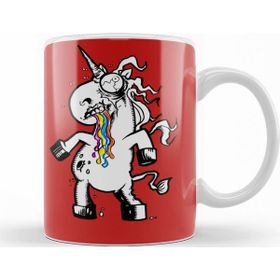 Baskı Dükkanı KB12269 Zombies Vs Unicorns Zombie Unicorn Porselen Kupa Bardak