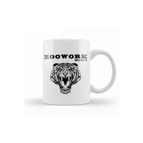 Baskı Dükkanı KB12270 Zoowork Music Porselen Kupa Bardak