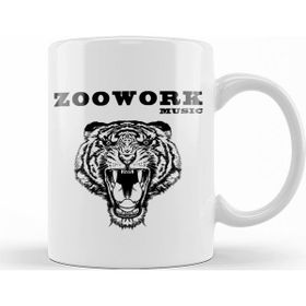Baskı Dükkanı KB12270 Zoowork Music Porselen Kupa Bardak