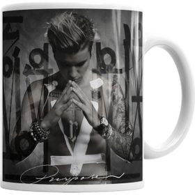 Baskı Dükkanı KB1228 Justin Bieber Porselen Kupa Bardak