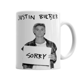 Baskı Dükkanı KB1228 Justin Bieber Porselen Kupa Bardak