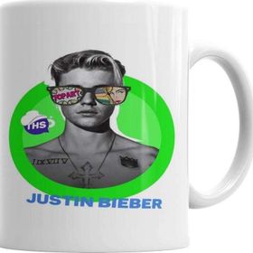 Baskı Dükkanı KB1228 Justin Bieber Porselen Kupa Bardak
