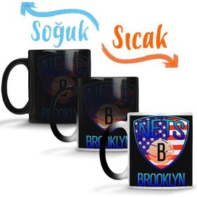 Baskı Dükkanı KB12298 Brooklyn City Basketboll Porselen Kupa Bardak