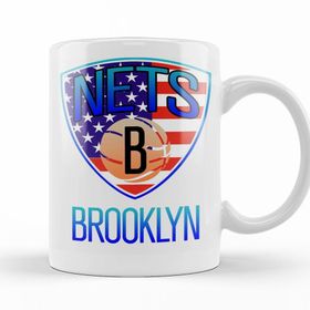 Baskı Dükkanı KB12299 Brooklyn City Basketboll Porselen Kupa Bardak