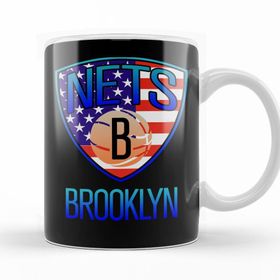 Baskı Dükkanı KB12299 Brooklyn City Basketboll Porselen Kupa Bardak