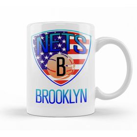 Baskı Dükkanı KB12299 Brooklyn City Basketboll Porselen Kupa Bardak