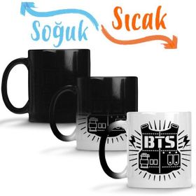 Baskı Dükkanı KB123 Bts Kore Müzik Porselen Kupa Bardak