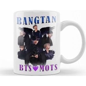 Baskı Dükkanı KB12304 Bts Mots Bangtan Porselen Kupa Bardak