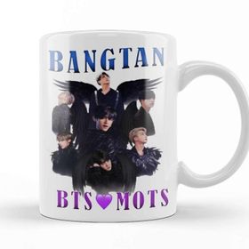 Baskı Dükkanı KB12304 Bts Mots Bangtan Porselen Kupa Bardak