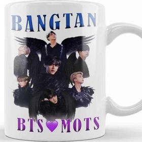 Baskı Dükkanı KB12304 Bts Mots Bangtan Porselen Kupa Bardak