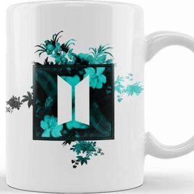 Baskı Dükkanı KB12310 Bts Flower Fantasy Square Porselen Kupa Bardak