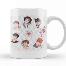 Baskı Dükkanı KB12313 Bts Grubu Porselen Kupa Bardak