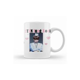 Baskı Dükkanı KB12329 Bts Jung Kook Baseball Sleeve Porselen Kupa Bardak