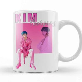 Baskı Dükkanı KB12333 Bts Kim Taehyung V 90s Porselen Kupa Bardak