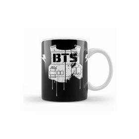 Baskı Dükkanı KB12334 Bts Logo Porselen Kupa Bardak
