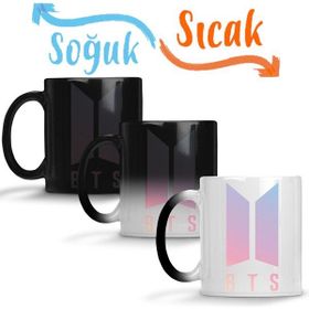 Baskı Dükkanı KB12334 Bts Logo Porselen Kupa Bardak