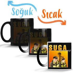 Baskı Dükkanı KB12344 Bts Suga Min Yoongi 90s Porselen Kupa Bardak