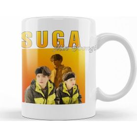 Baskı Dükkanı KB12345 Bts Suga Min Yoongi Porselen Kupa Bardak