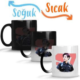 Baskı Dükkanı KB12356 Bts Wings Rap Monster Porselen Kupa Bardak