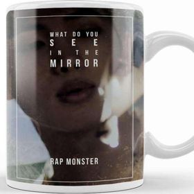 Baskı Dükkanı KB12356 Bts Wings Rap Monster Porselen Kupa Bardak