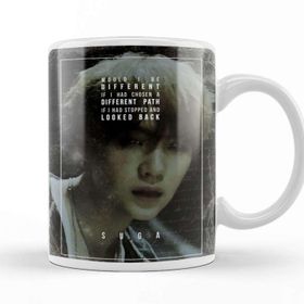 Baskı Dükkanı KB12357 Bts Wings Suga Porselen Kupa Bardak