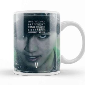 Baskı Dükkanı KB12358 Bts Wings V Porselen Kupa Bardak