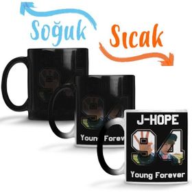 Baskı Dükkanı KB12360 Bts Young Forever Jhope Porselen Kupa Bardak