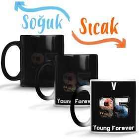 Baskı Dükkanı KB12362 Bts Young Forever V Porselen Kupa Bardak