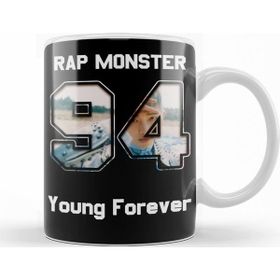 Baskı Dükkanı KB12364 Bts Young Forever Rap Monster Porselen Kupa Bardak
