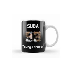 Baskı Dükkanı KB12365 Bts Young Forever Suga Porselen Kupa Bardak