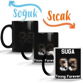 Baskı Dükkanı KB12365 Bts Young Forever Suga Porselen Kupa Bardak