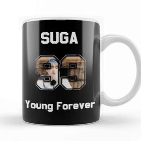 Baskı Dükkanı KB12365 Bts Young Forever Suga Porselen Kupa Bardak