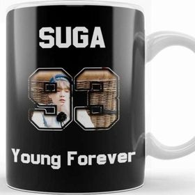 Baskı Dükkanı KB12365 Bts Young Forever Suga Porselen Kupa Bardak