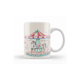 Baskı Dükkanı KB12368 Carousel Porselen Kupa Bardak