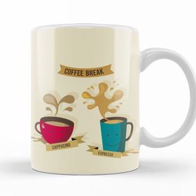 Baskı Dükkanı KB12378 Coffee Break Porselen Kupa Bardak