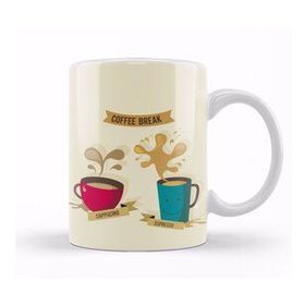 Baskı Dükkanı KB12378 Coffee Break Porselen Kupa Bardak