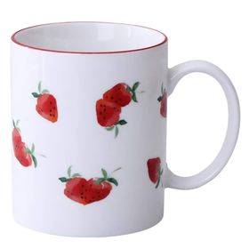Baskı Dükkanı KB12391 Çilek Porselen Kupa Bardak