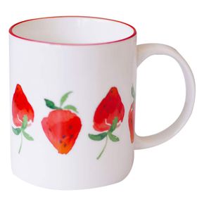 Baskı Dükkanı KB12391 Çilek Porselen Kupa Bardak
