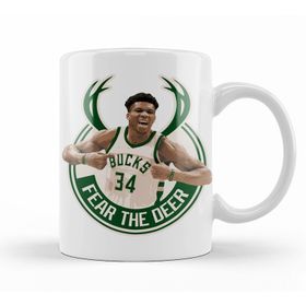 Baskı Dükkanı KB12427 Fear The Deer Bucks Porselen Kupa Bardak