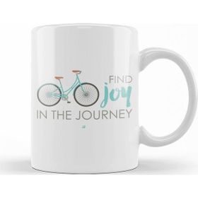 Baskı Dükkanı KB12428 Find Joy In The Journey Bike Porselen Kupa Bardak