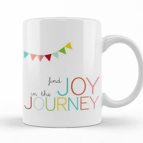 Baskı Dükkanı KB12428 Find Joy In The Journey Bike Porselen Kupa Bardak