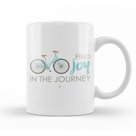 Baskı Dükkanı KB12428 Find Joy In The Journey Bike Porselen Kupa Bardak