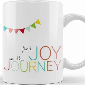 Baskı Dükkanı KB12429 Find Joy In The Journey Porselen Kupa Bardak