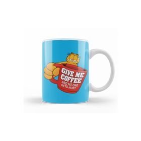 Baskı Dükkanı KB12444 Garfield Give Me Coffe Garfield Bana Kahve Ver Porselen Kupa Bardak
