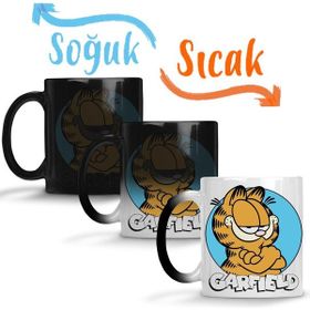 Baskı Dükkanı KB12444 Garfield Give Me Coffe Garfield Bana Kahve Ver Porselen Kupa Bardak