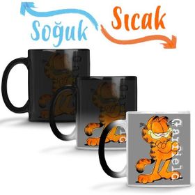 Baskı Dükkanı KB12444 Garfield Give Me Coffe Garfield Bana Kahve Ver Porselen Kupa Bardak